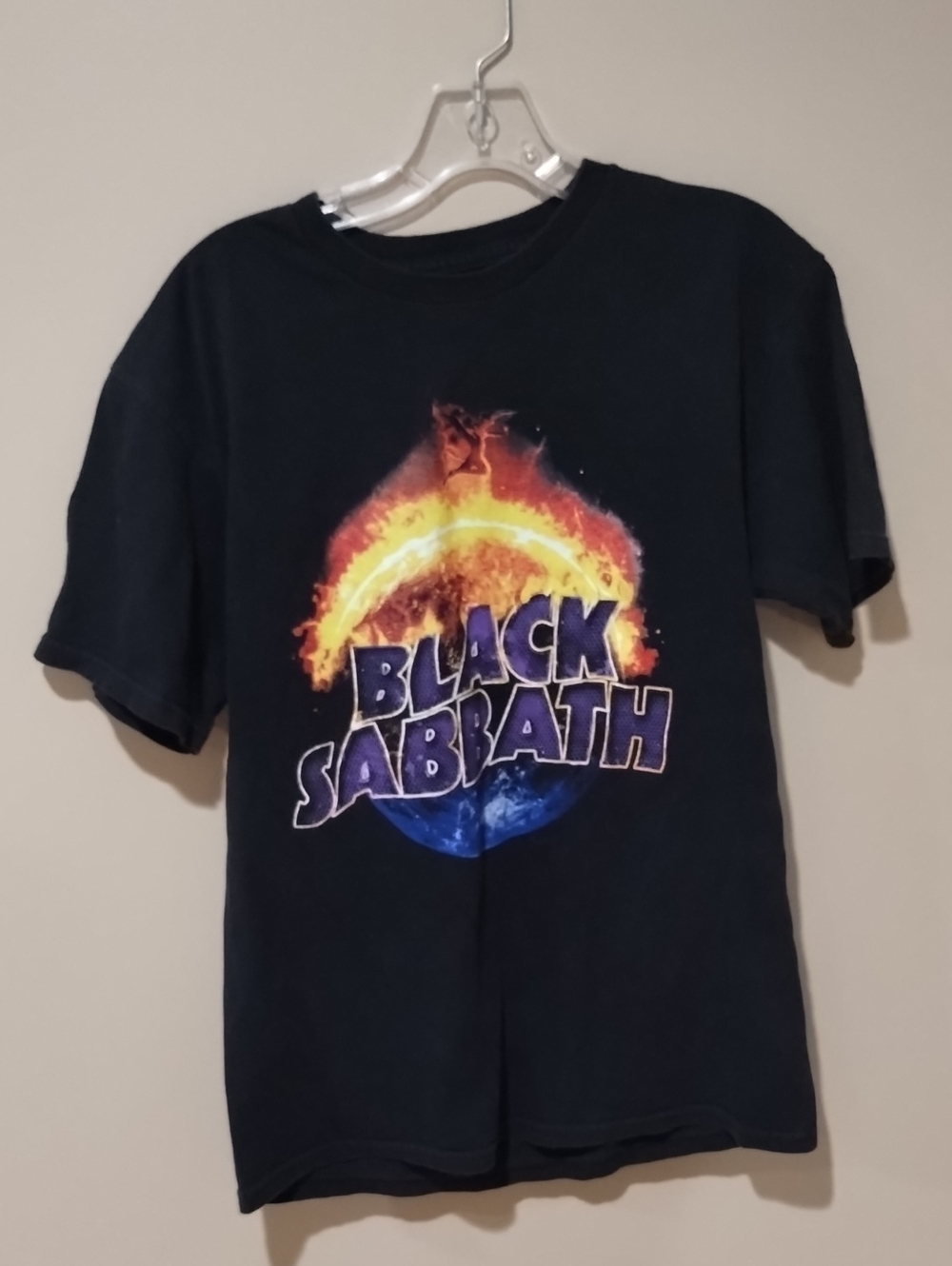 Black Sabbath The End Tour US 2016 T-shirt M/L Black Cotton Euc
